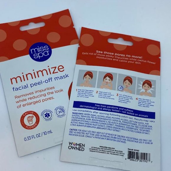 Miss Spa Minimize Facial Peel-Off Mask *NEW* - Picture 2 of 2